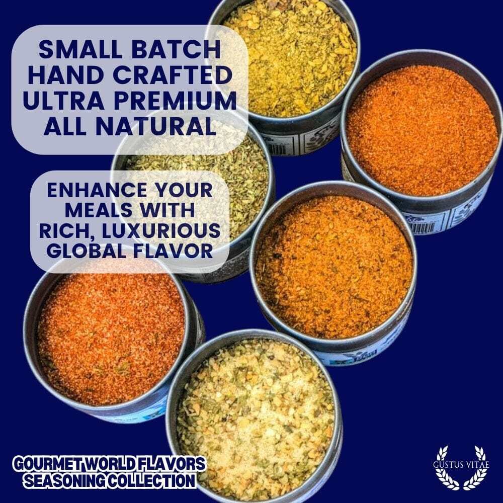 Cuisines of the World Gourmet Seasonings Collection – 6 Tins