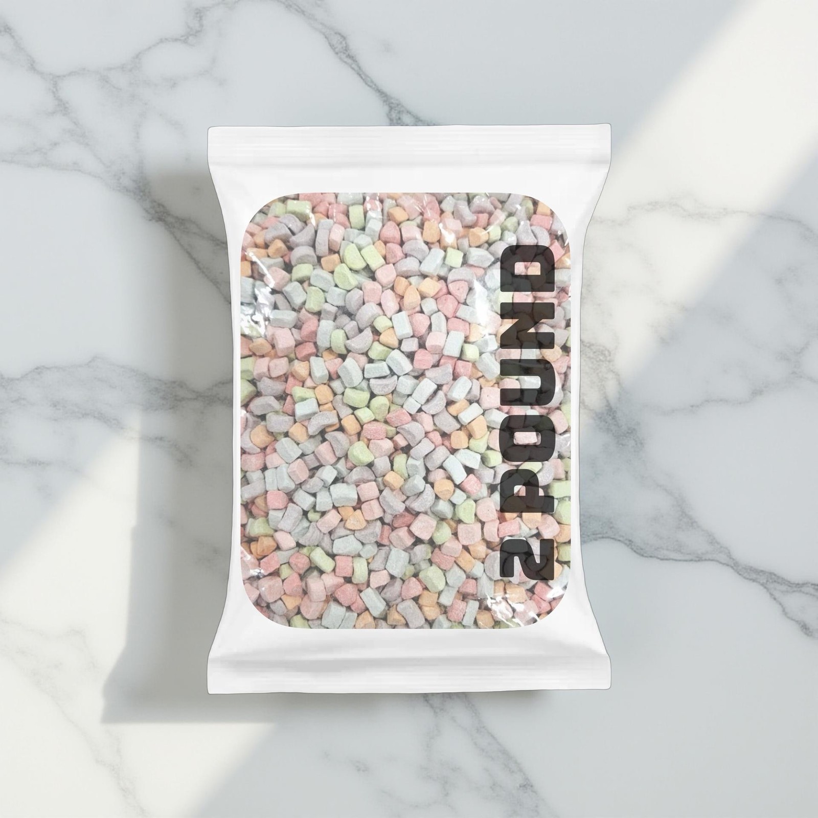 Dehydrated Rainbow Mashmallows Bulk Value Pack | 2 Pound Bag
