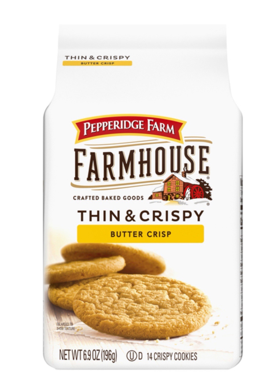 🟠 New Pepperidge Farmhouse Thin Crispy Butter Pastry Chip Baked Cookies 6.9oz