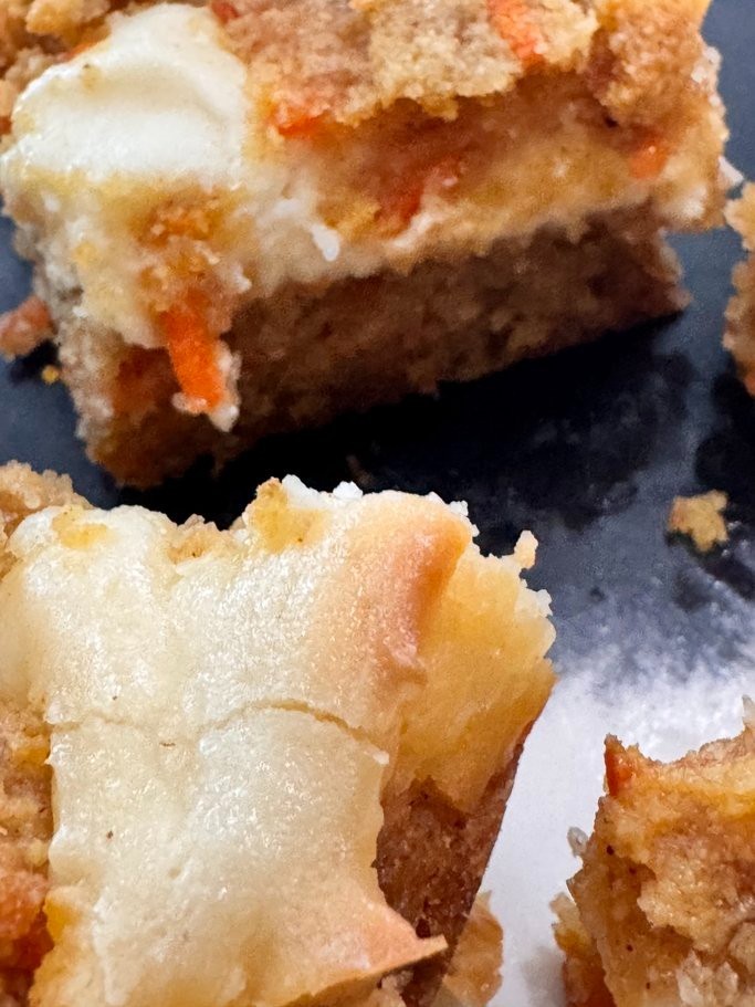 Keto Carrot Cake Bars * Gluten Free & Diabetic Friendly * 1 Net Carb Per Bar *