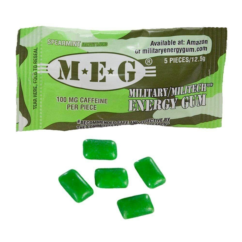 – Military Energy Gum | 100mg of Caffeine Per Piece + Increase Energy + Boost…