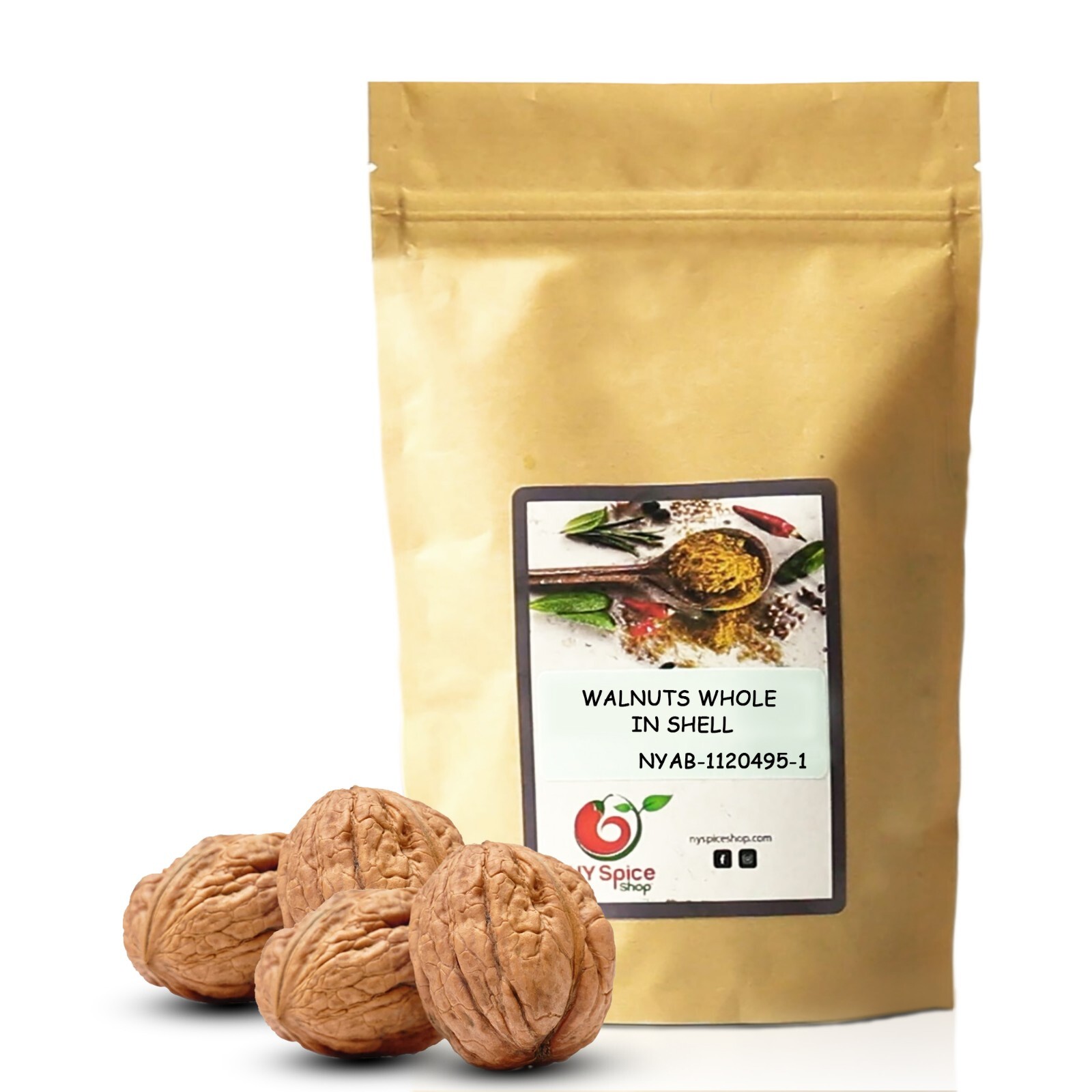 Shelled Walnuts Whole in Shell Walnuts by NY Spice FREE SHIP