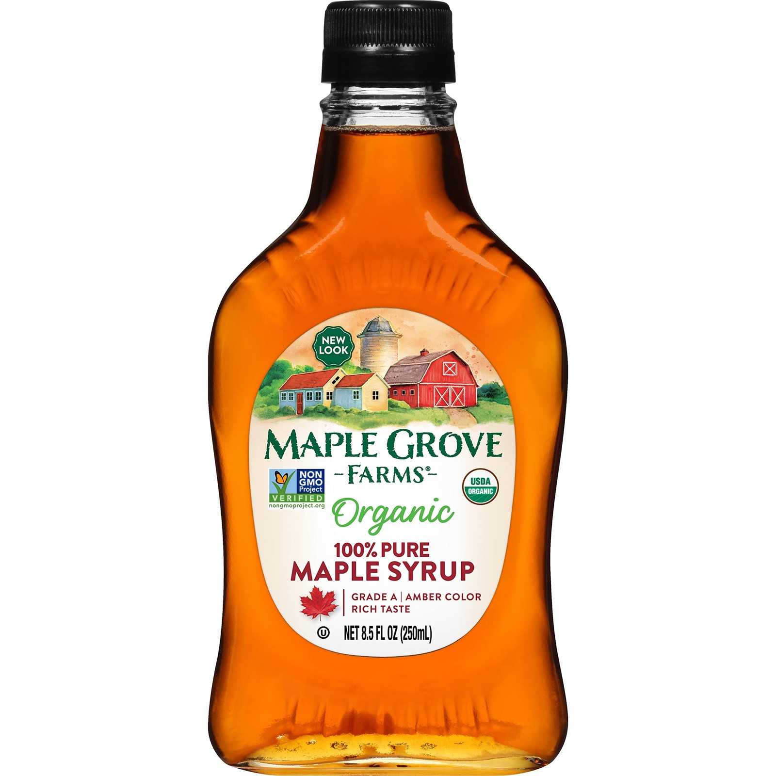 Maple Grove Farms Organic Pure Syrup, Grade A 8.5 Fl Oz (Pack of 1)