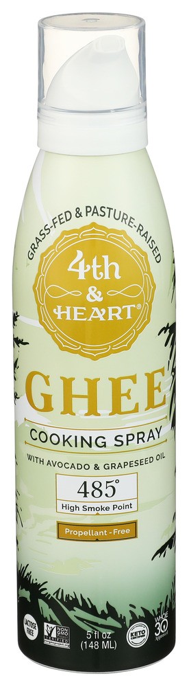 Fourth Heart Ghee Cooking Spray Original 5 fl. oz Grass Fed High Heat