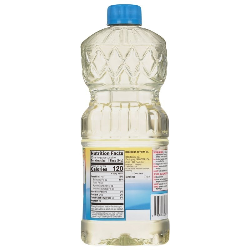 Crisco Pure Vegetable Oil, Cooking Oil, 40 fl oz