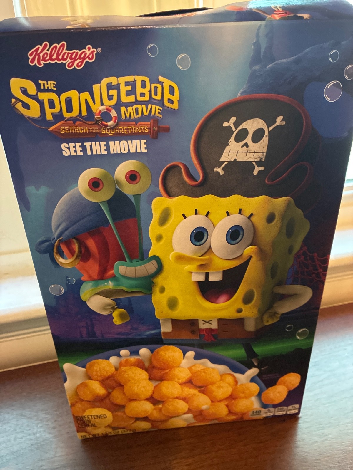 spongebob kelpo cereal (box only)