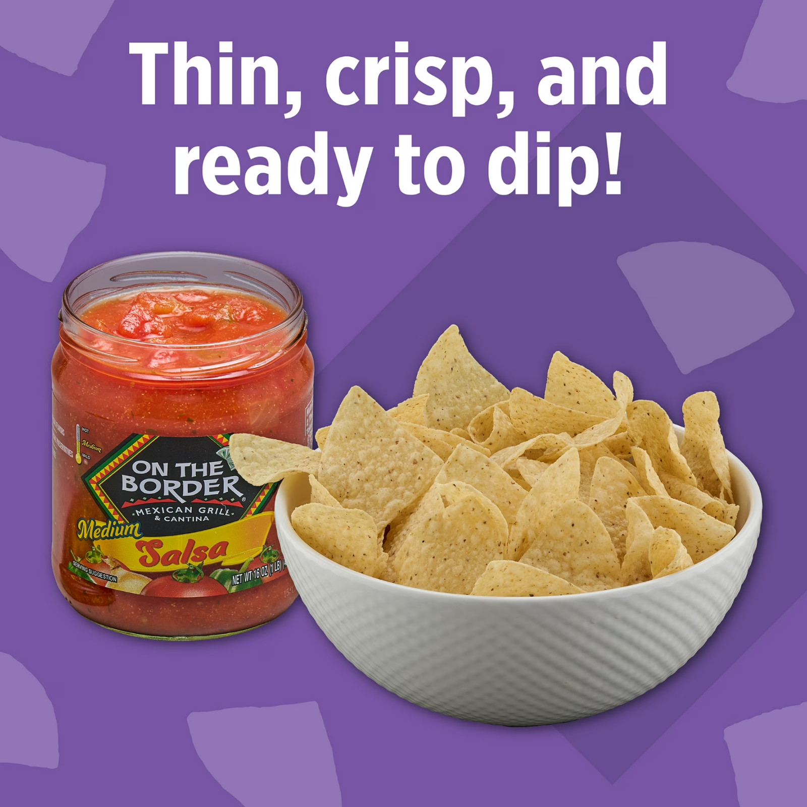 Pack of 3 Thin & Crispy Gluten-Free Tortilla Chips, Sea Salt, Fiesta Size, 15 oz