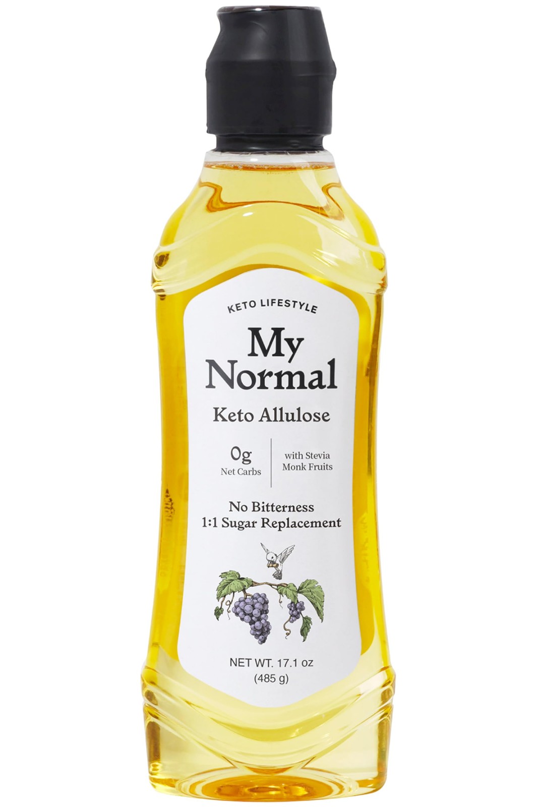 My Normal Keto Allulose Syrup 17.10 oz – Zero Calorie Sweetener, Low Glycemic