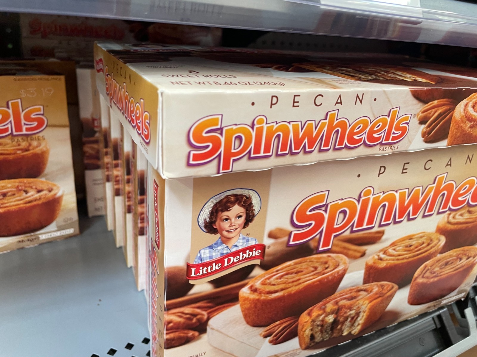 5 Pack Little Debbie Pecan Spinwheels Sweet Rolls 8.46oz Boxes Cinnamon Pastries