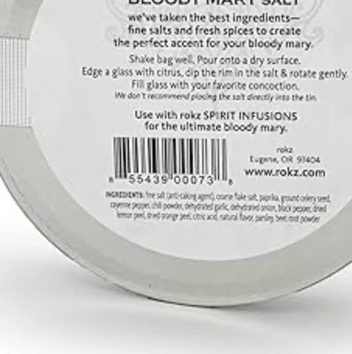 Bloody Mary Salt Blend To Rim Your Cocktail Naturally Flavored 4oz NEW/SEALED