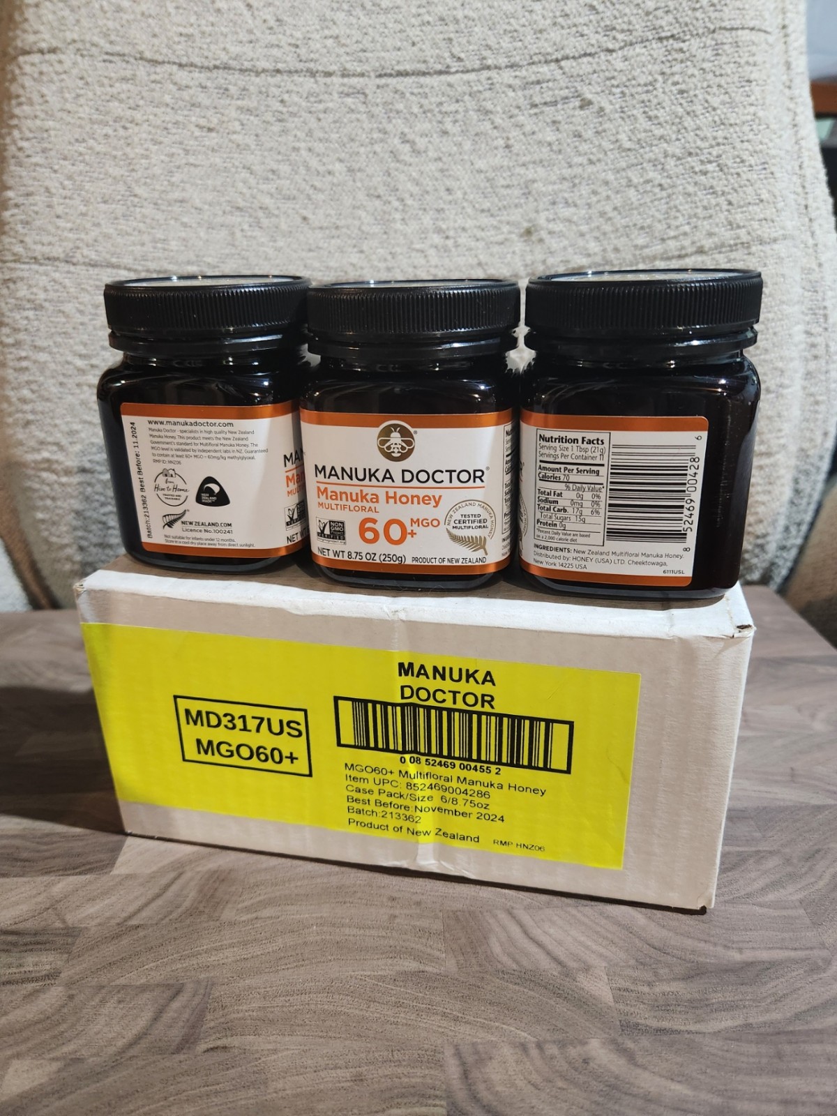 1 Pack MANUKA DOCTOR MGO 35+ Manuka Honey Multifloral 100% Pure New Zealand 5/24
