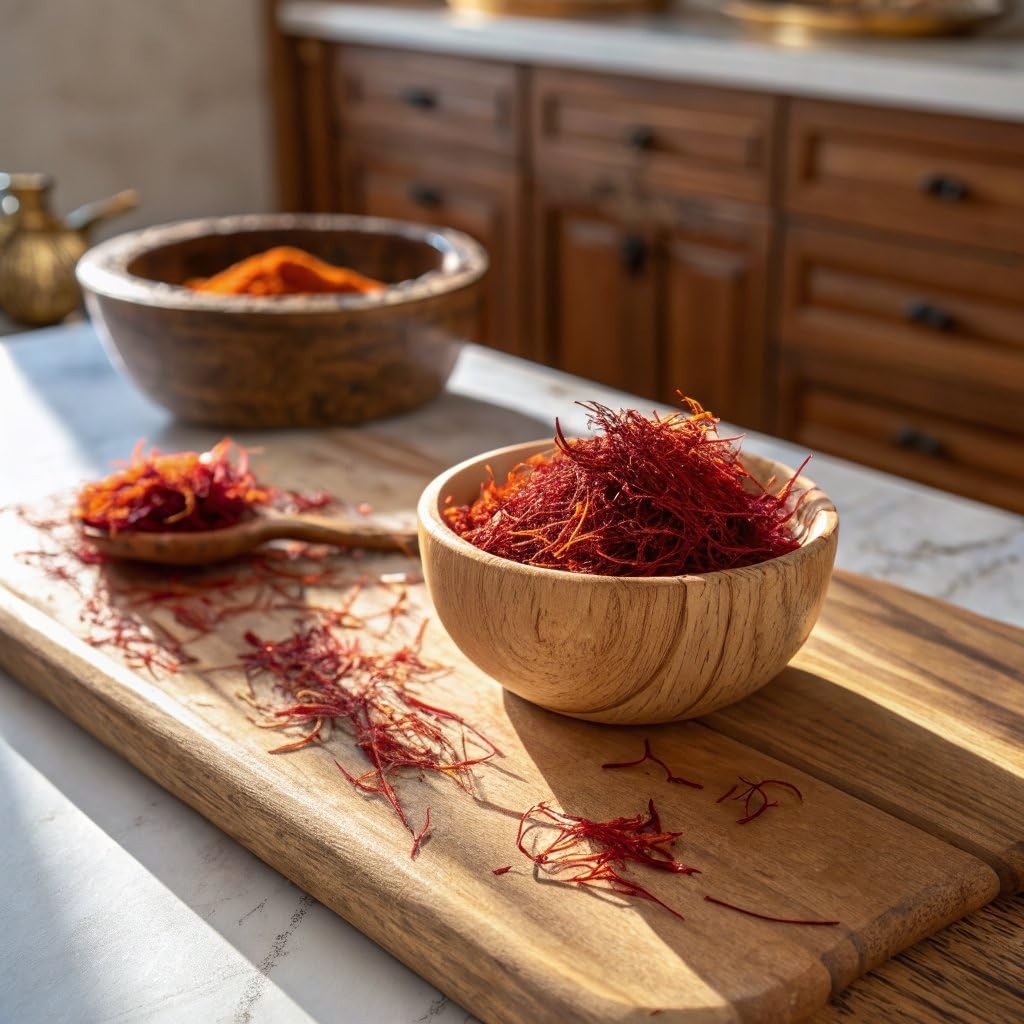 Organic Saffron Threads by – All Red Certified Organic Grade A Saffron, Cro…