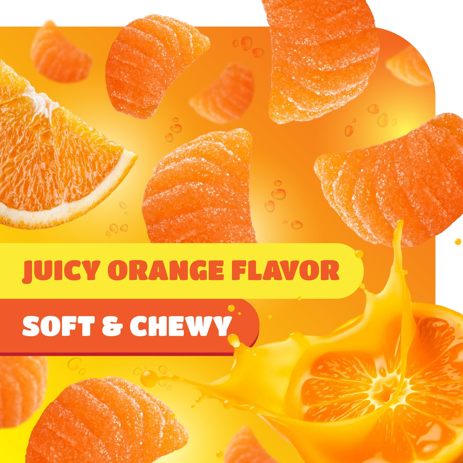 Orange Slices – 2 Pound Pack (65 Count) – Jelly Candy – Naturally Flavored Fr…