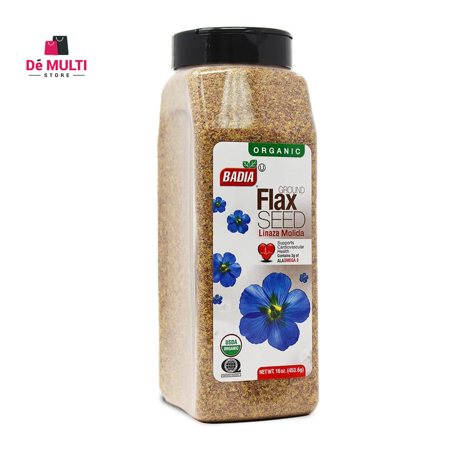 Organic Flax Seed, Ground, 16-Ounce