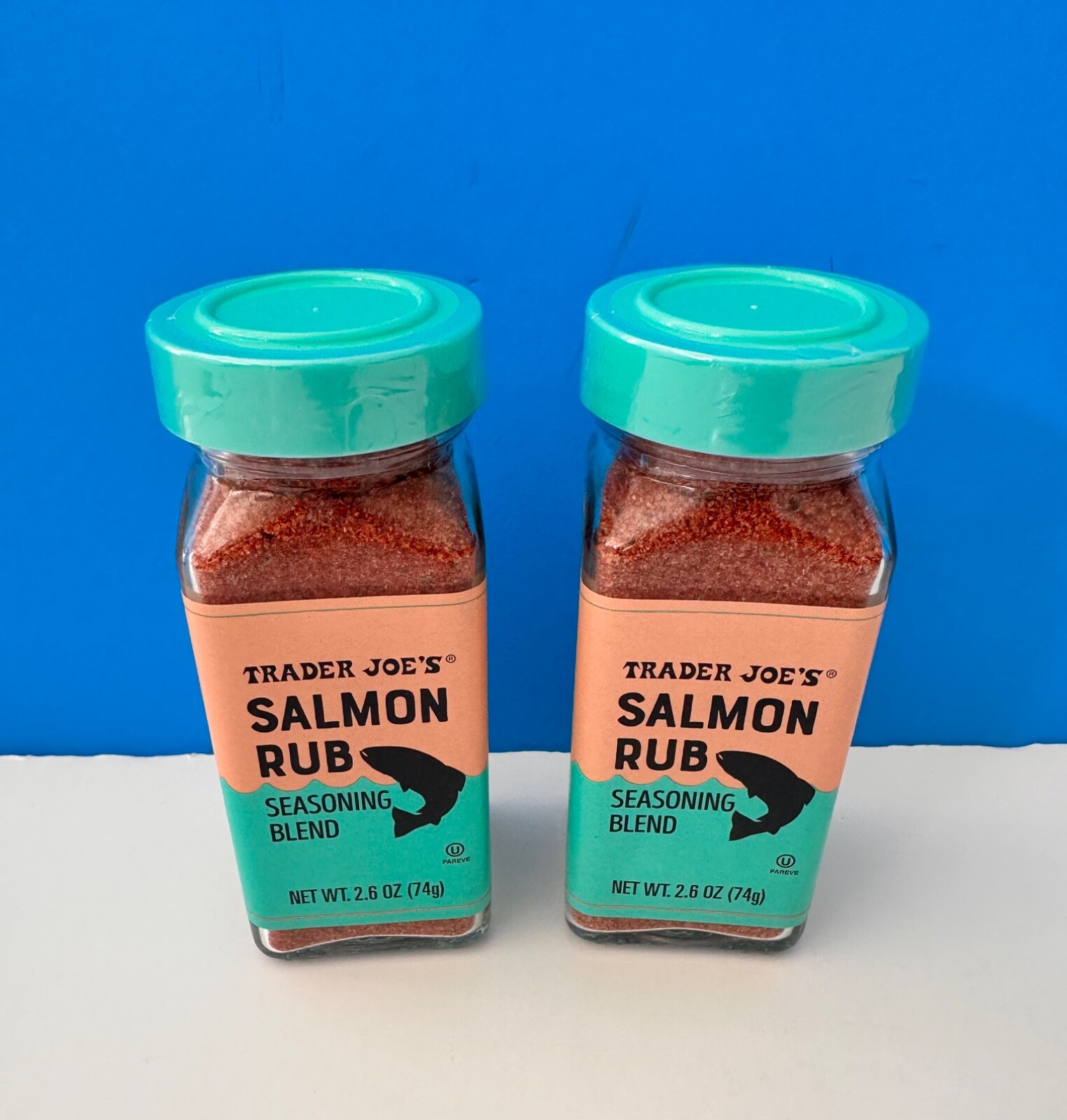 Trader Joe’s Salmon Rub Seasoning Blend 2.6 oz Spice Mix (2 Pack) 🍣 🧡 4/2026