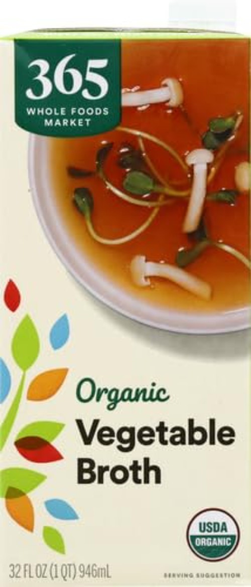 Organic Vegetable Broth, 32 Fl Oz Pack of 4
