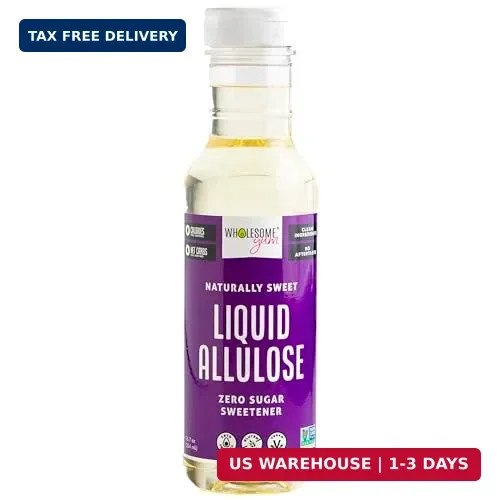 Wholesome Yum Liquid Allulose Sweetener (Syrup) – Natural Zero Calorie Keto Suga
