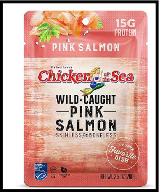 12-Pack Chicken of the Sea Skinless & Boneless Wild Caught Pink Salmon, 2.5 oz