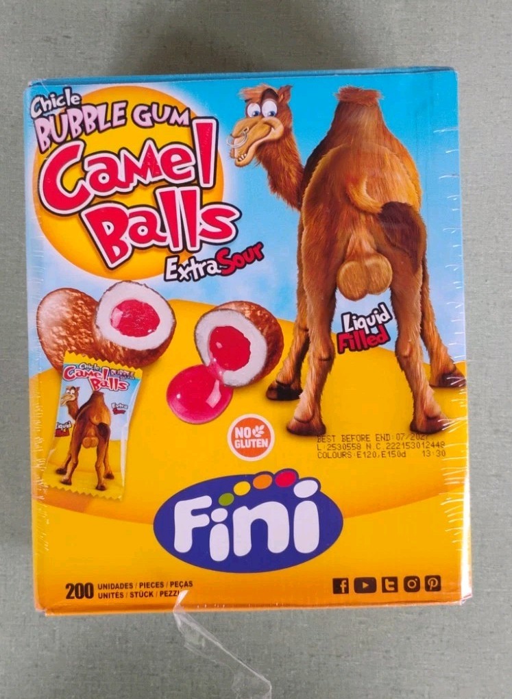 Fini Camel Balls Extra Sour 200pc Exp 07/2027