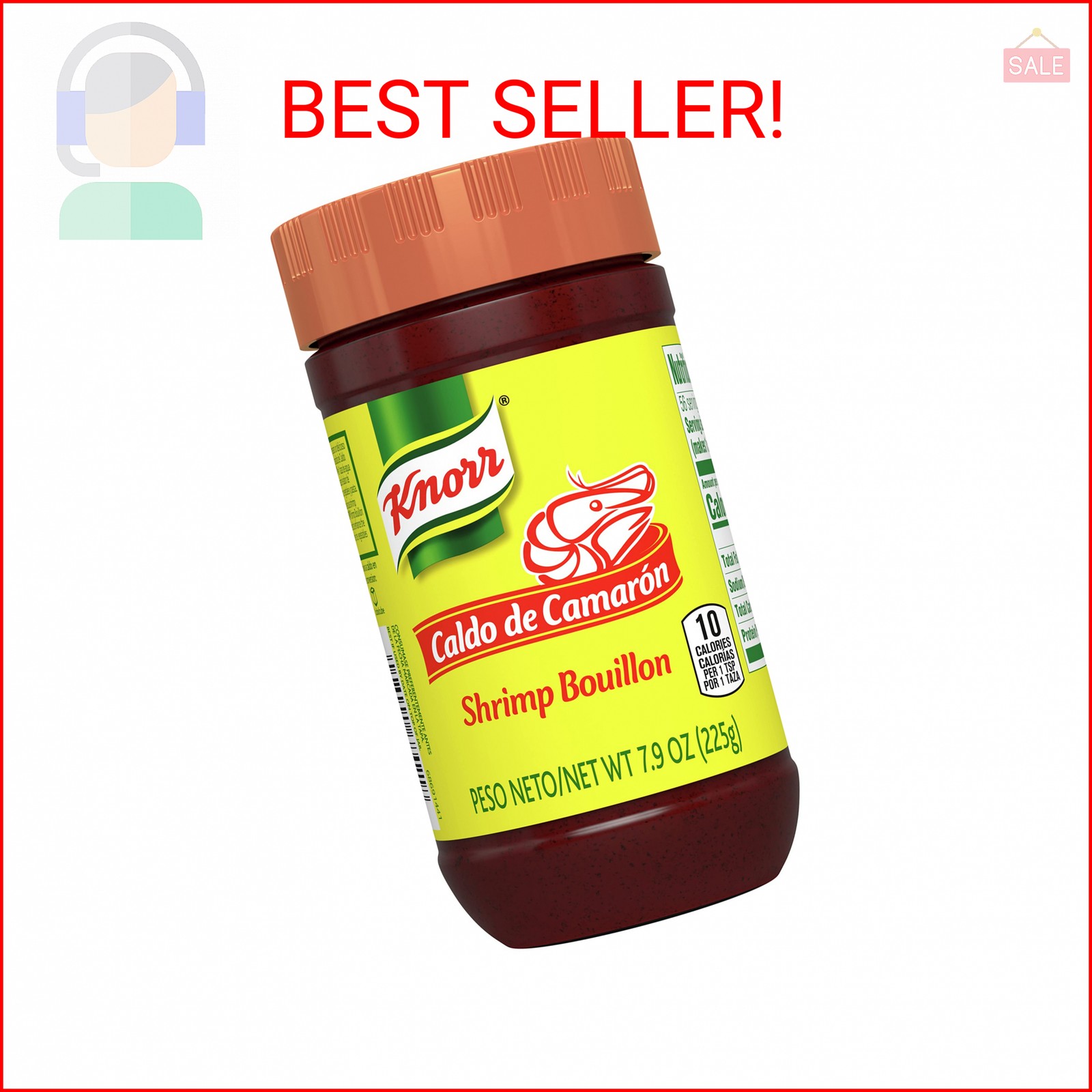 Knorr Granulated Bouillon Shrimp 7.9 oz
