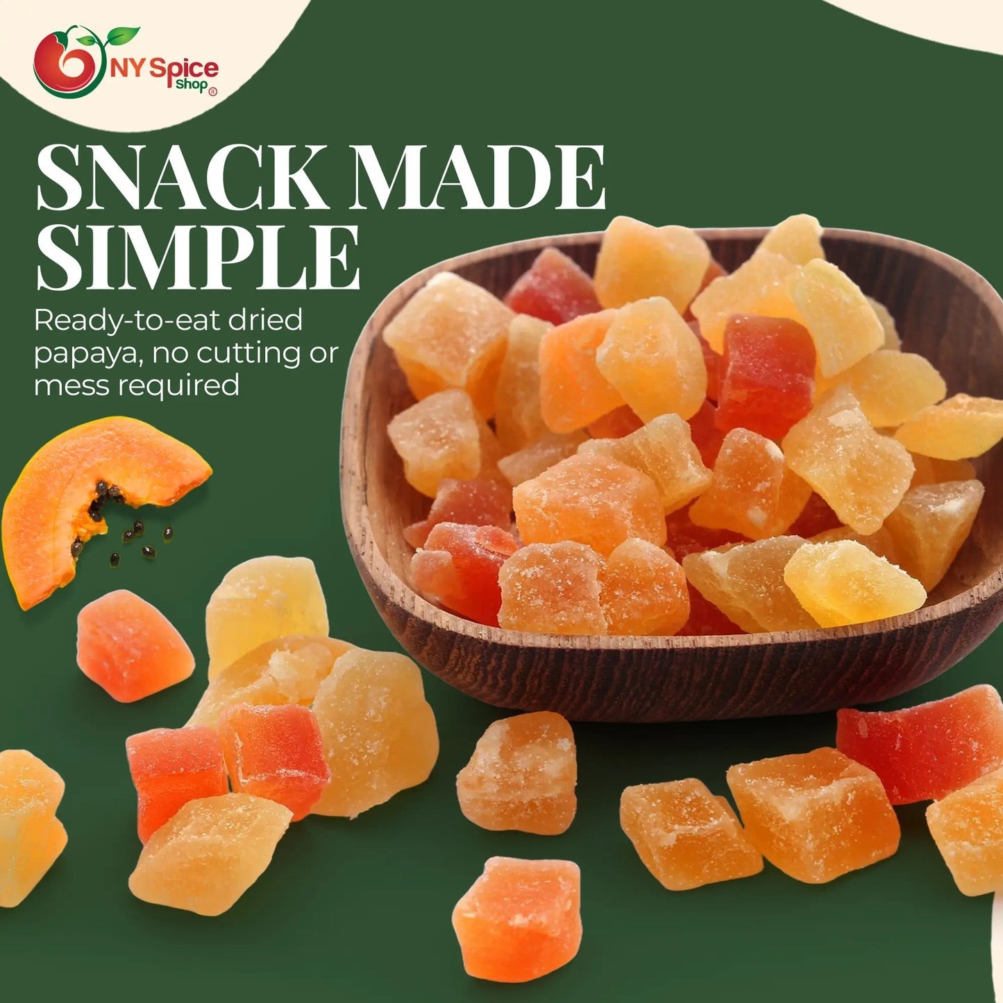 Diced Papaya – Premium Quality – by NY Spice