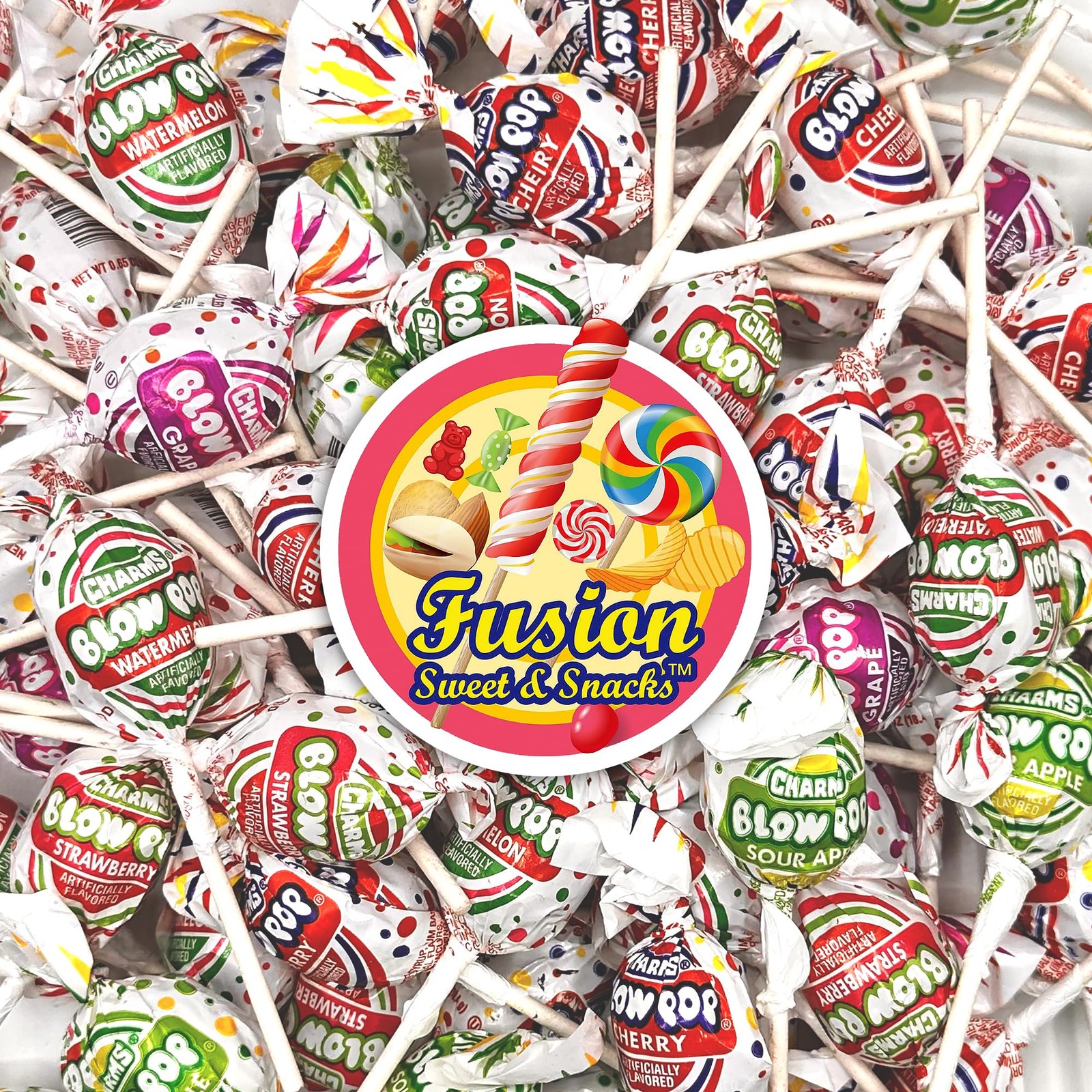 Blow Pops Lollipops – 1 Pound Bulk Bag (About 23 Pieces) – Assorted Fruit Fla…