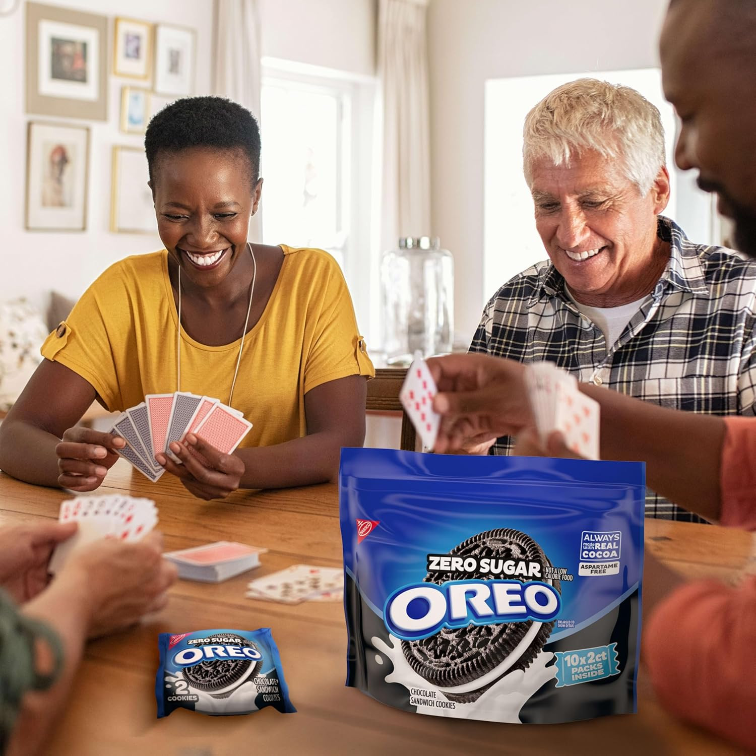 Zero Sugar Chocolate Sandwich Cookies, 10 Snack Packs (2 Cookies per Pack)