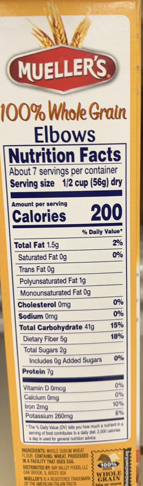 Mueller’s Whole Grain Elbows, 13.25 Ounce Pack 100% Whole Grain Fast Shipping