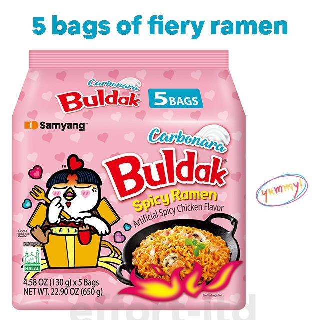 Chicken Carbonara Ramen – 5 Pack of Heat