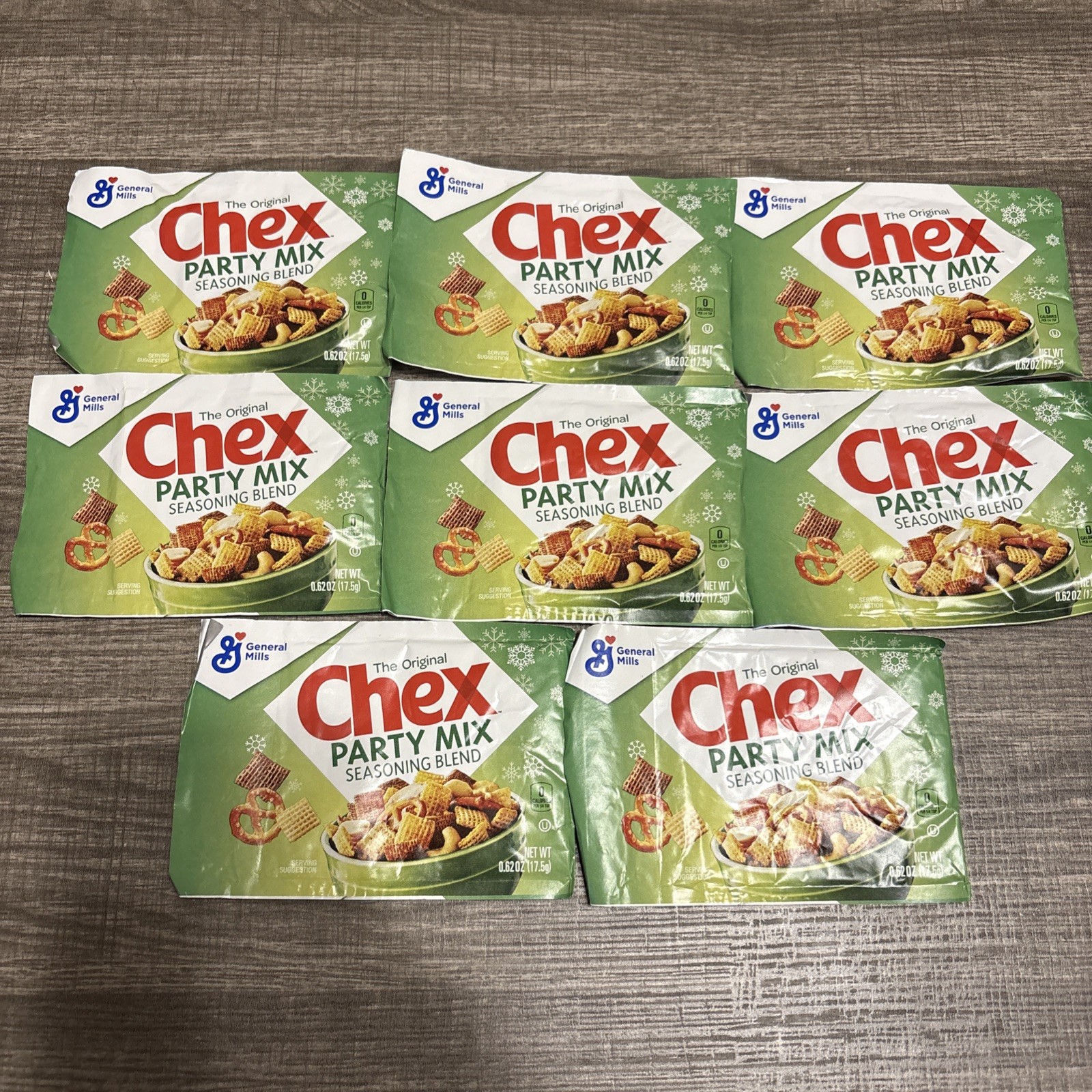 8 Packs of The Original Chex Party Mix Seasoning Packets .62oz Exp 10/2026