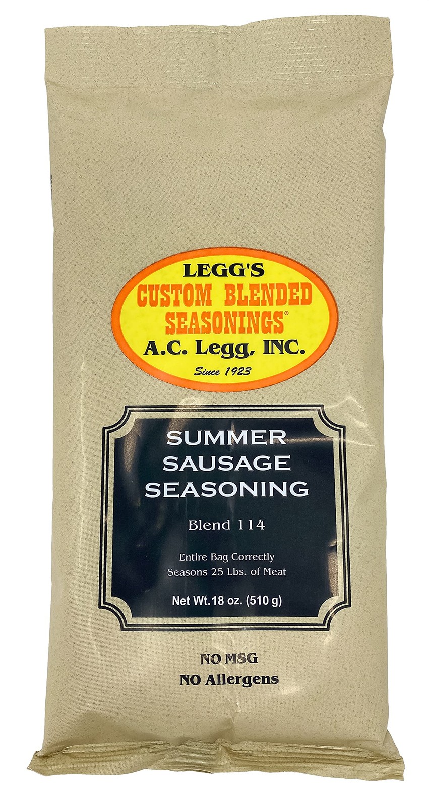 A.C. Legg, Inc. Summer Sausage Seasoning with Cure 18 Ounce (Pack of 1)