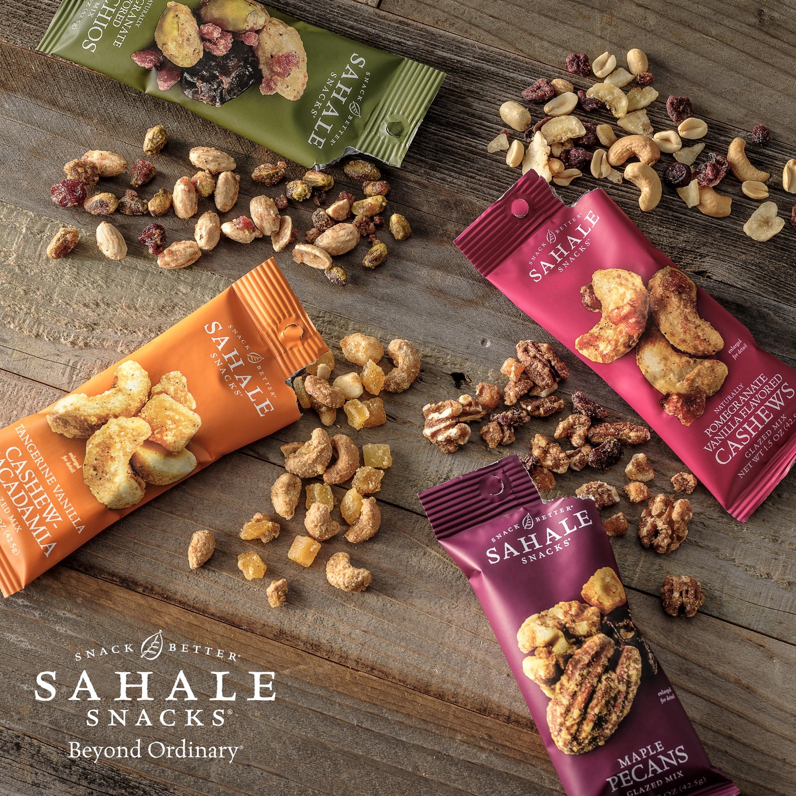 Sahale Snacks Tangerine Vanilla CashewMacadamia Glazed Mix,1.5 oz Grab & Go B…