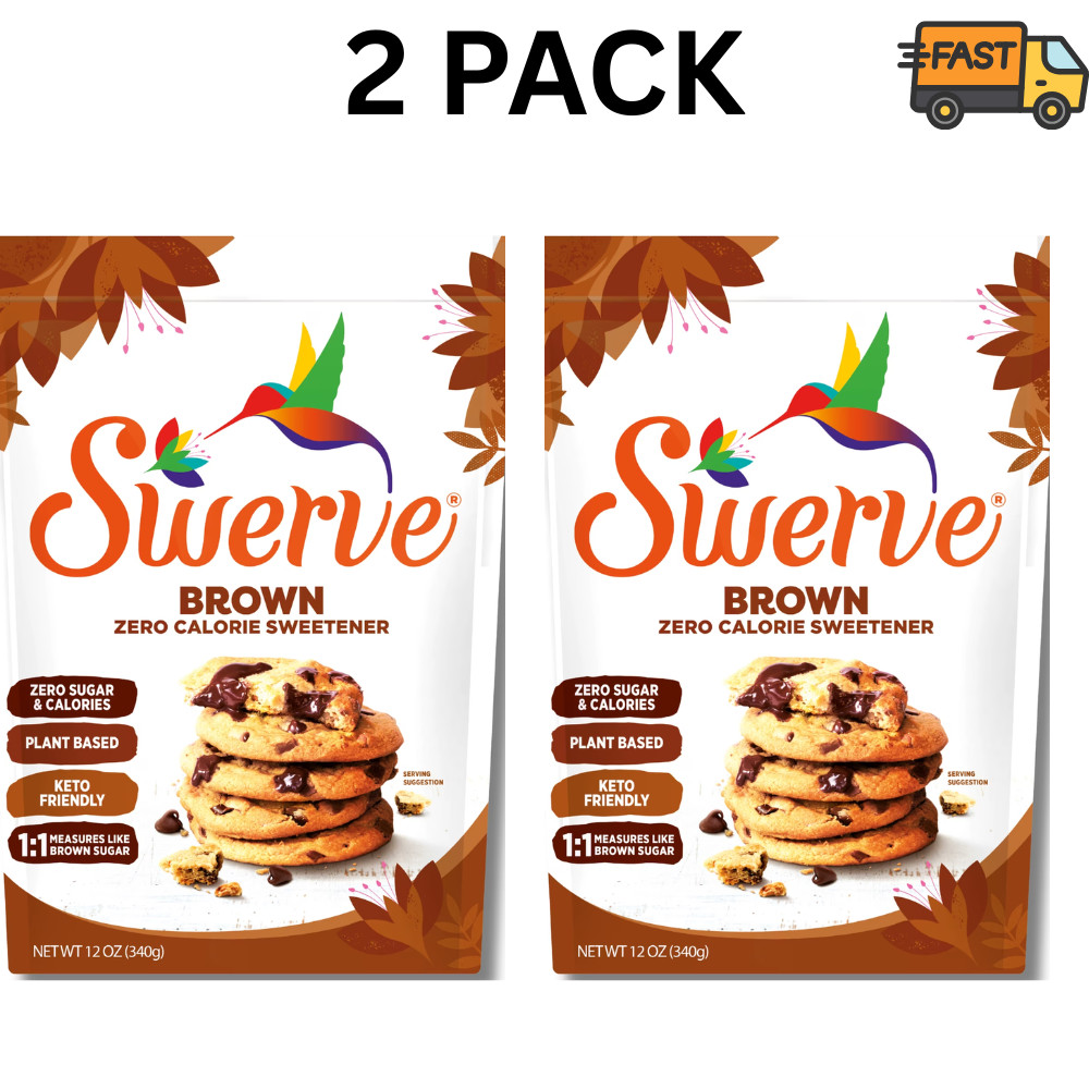 Swerve Brown Sugar Substitute Zero Calories 12 oz Pack of 2
