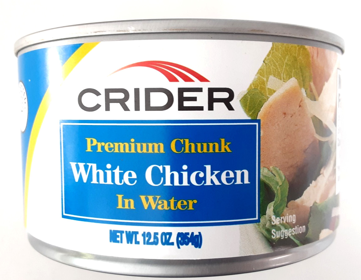 Lot of 6 – 12.5oz Cans Crider & Kirkland Chunk White Chicken 2026-2027 Dates