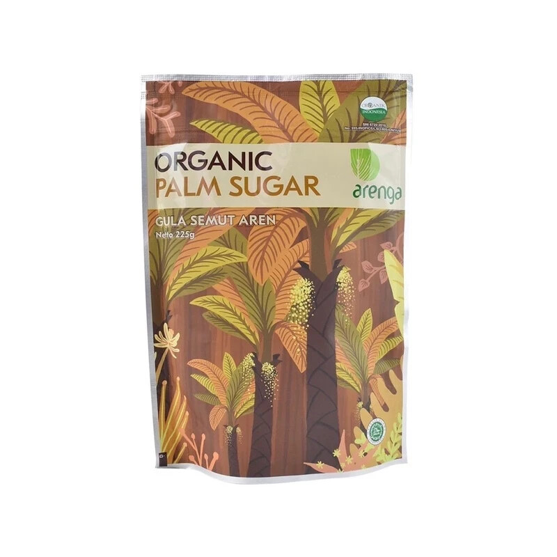 Organic Arenga Palm Sugar Powder 225g / 1kg – Pure Indonesian Natural Sweetener