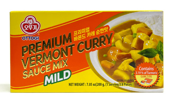 Ottogi Vermont Curry Mild Sauce Mix Korean Curry Blocks 7.05oz 4 Servings