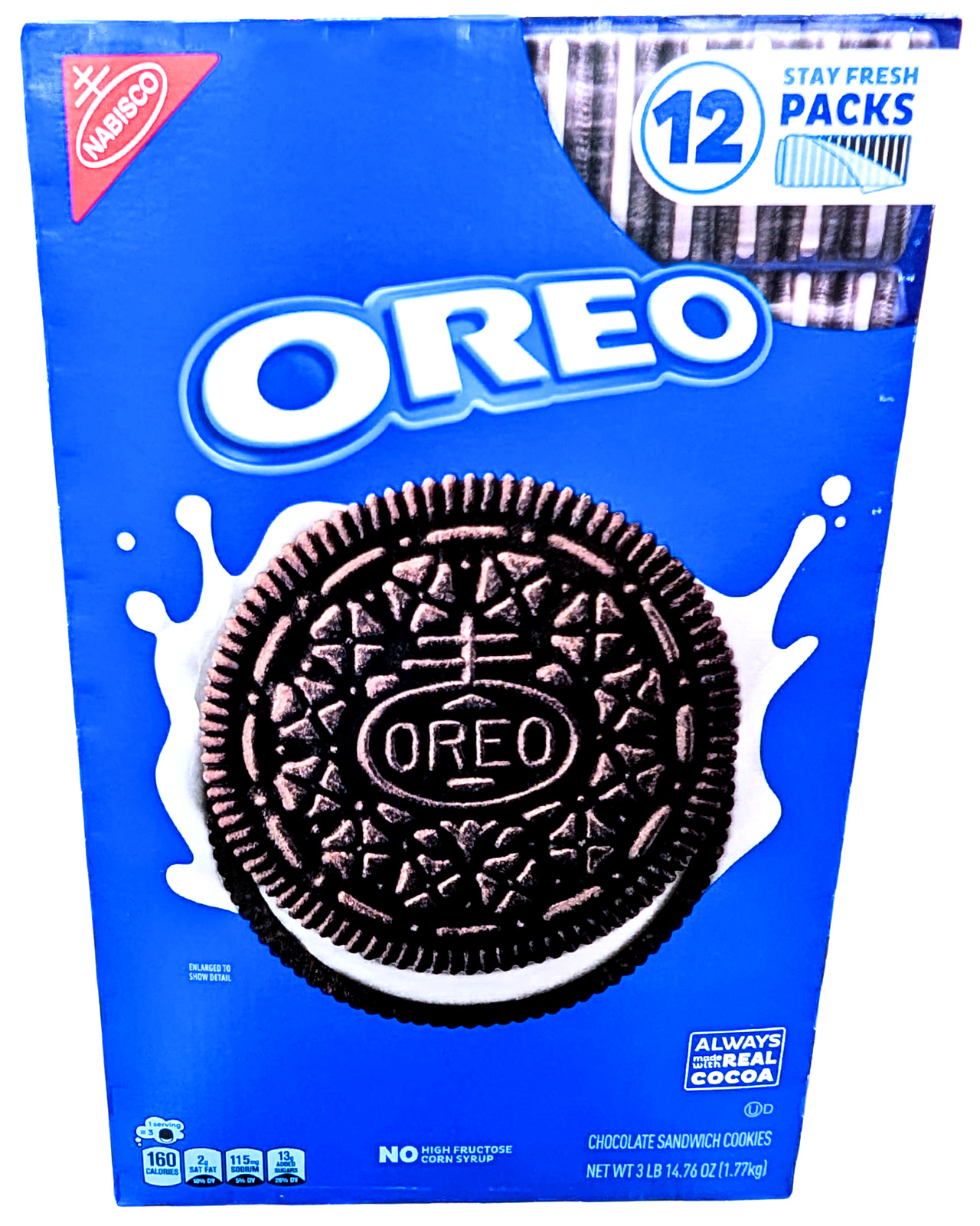 Oreo Chocolate Sandwich Cookies 12 Packs x 5.23 Oz EXP 03/2026