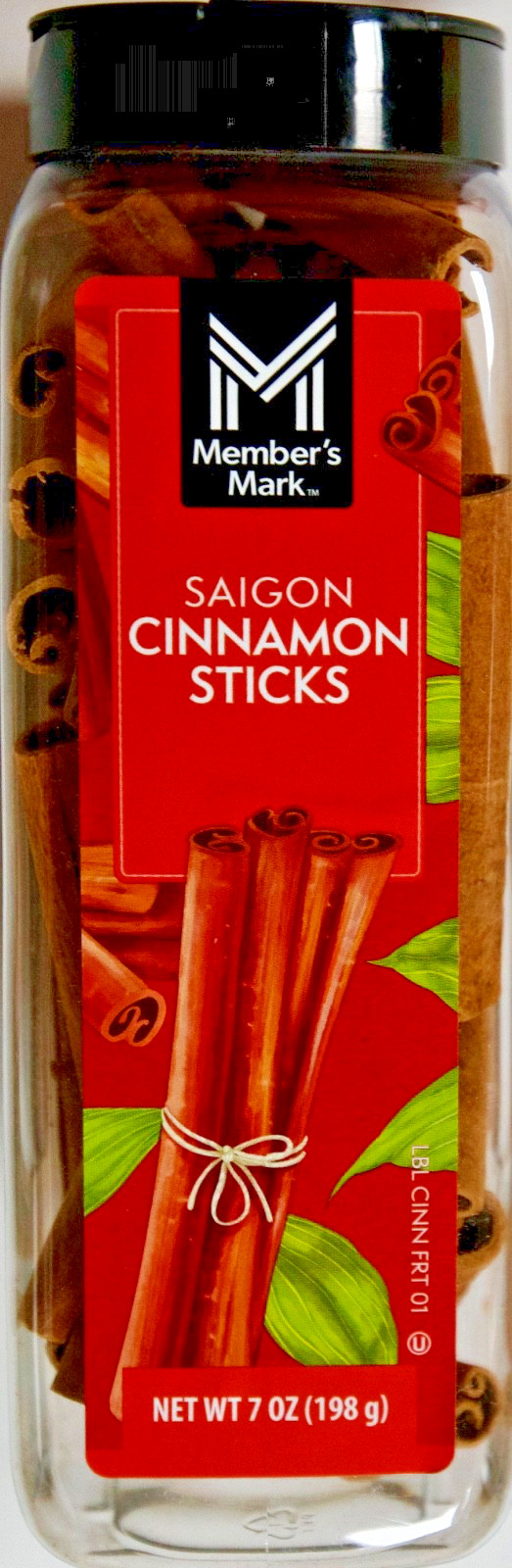 Member’s Mark Saigon Cinnamon Sticks 7 oz – 2” Quills, Vietnam Origin