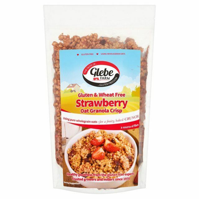 Glebe Farm Gluten Free Strawberry Oat Granola Crisp – 325g