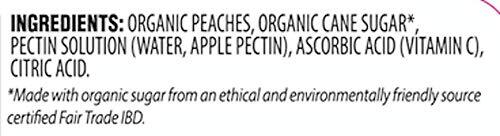 Crofter’s Organic Premium Peach Spread 16.5oz Fair Trade Cane Sugar