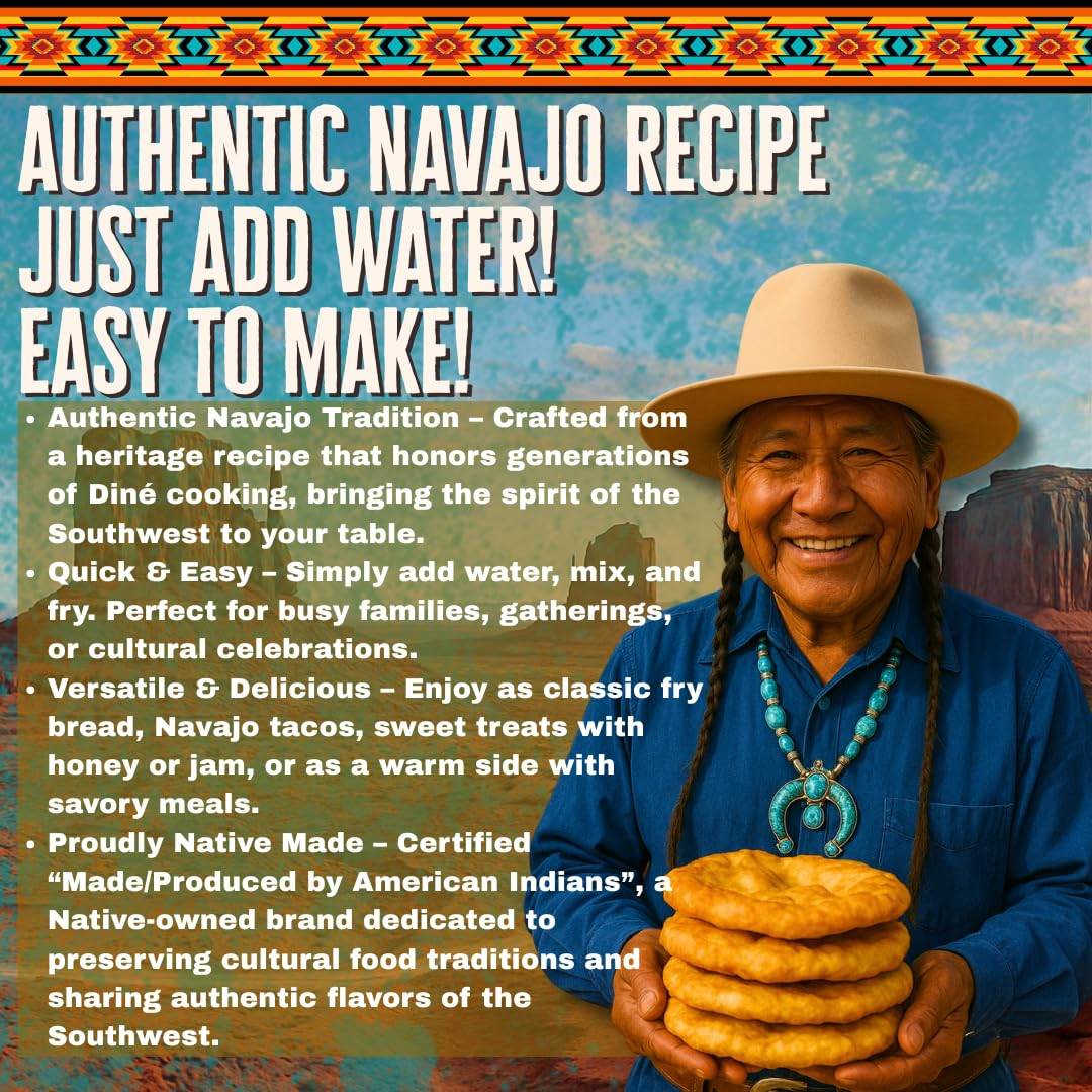 Navajo Mike’S Authentic Navajo Fry Bread Mix 16Oz (1Lb)