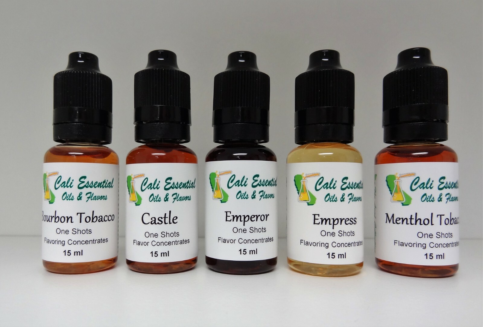 Cali Essential Oils & Flavors (The Leaf Collection «One Shots’ Flavors)
