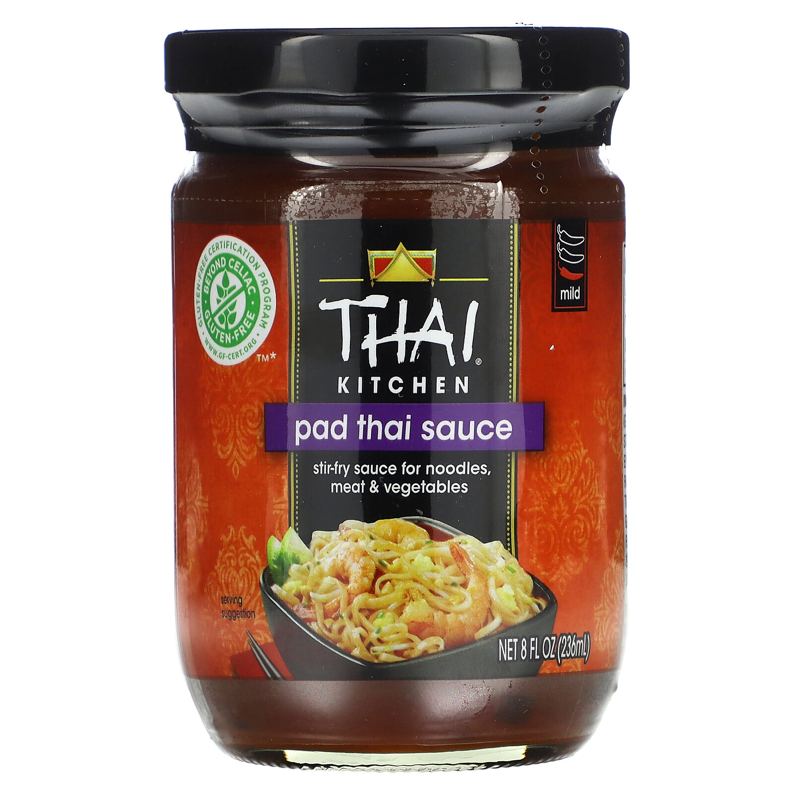 Pad Thai Sauce, Mild, 8 fl oz (236 ml)
