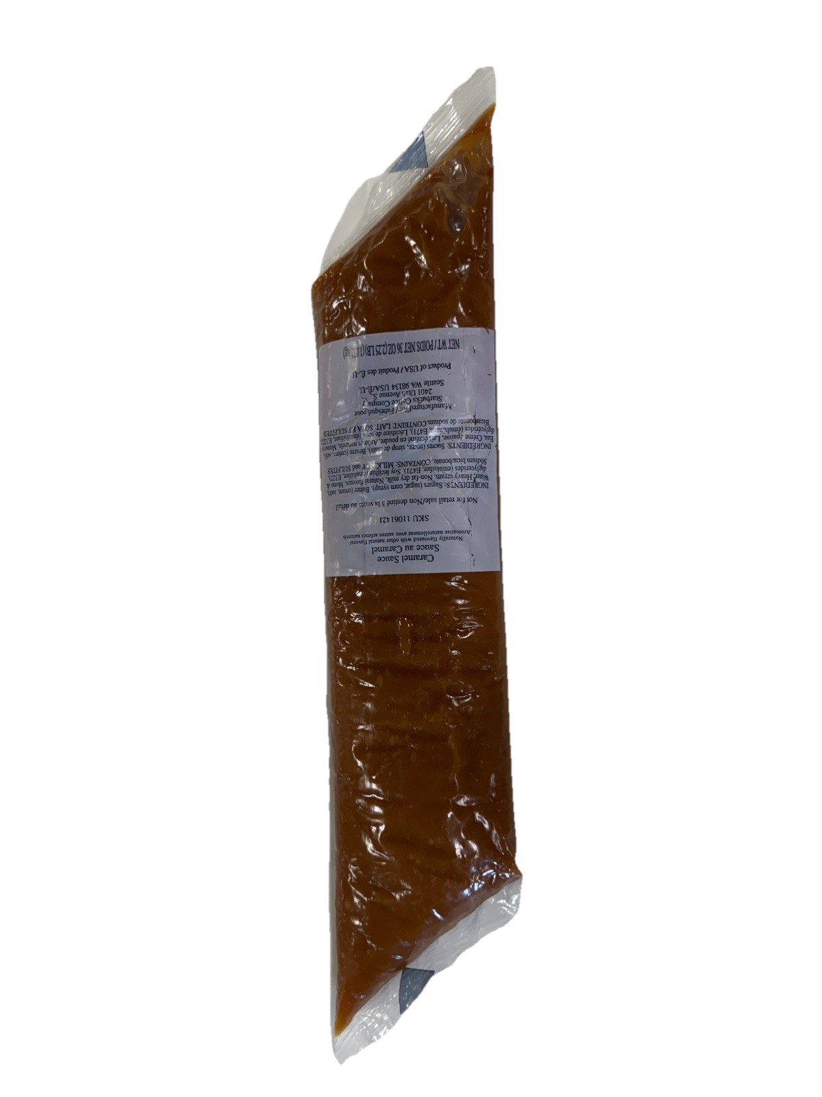 Starbucks Caramel Drizzle Sauce 36 oz / 2.25 lb Tube Pouch BB July 17 2026
