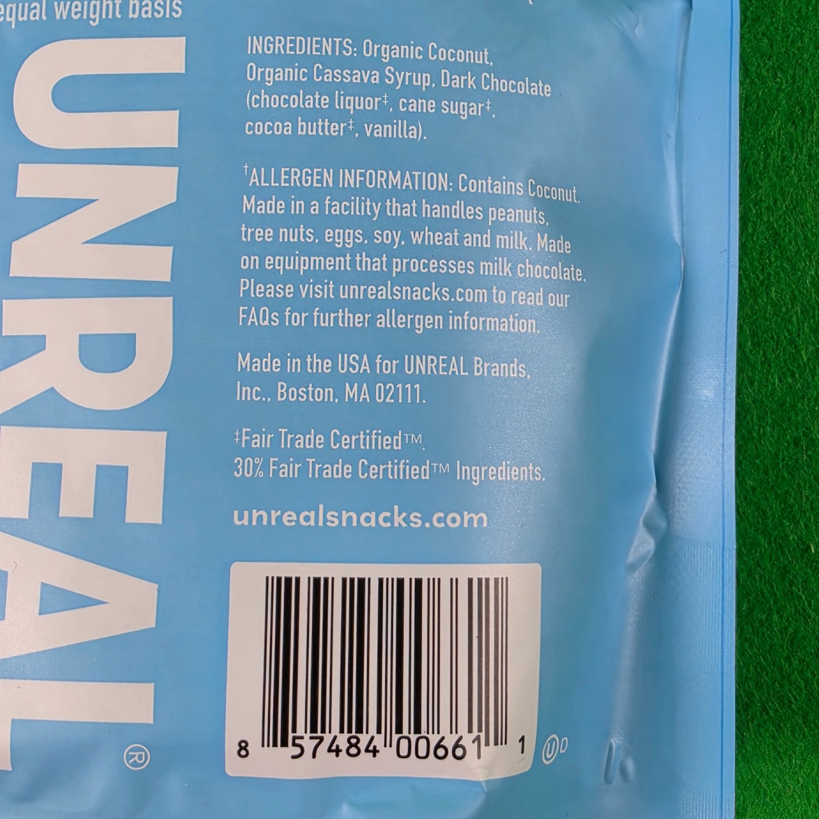 Unreal Dark Chocolate Coconut Minis Vegan Gluten Free, 15.3 oz (435g) EXP 01/27