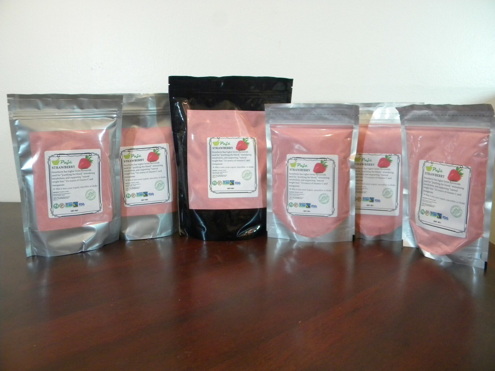 Strawberry powder 10lb – weight loss, vitC, flavor with no little seeds PAJE