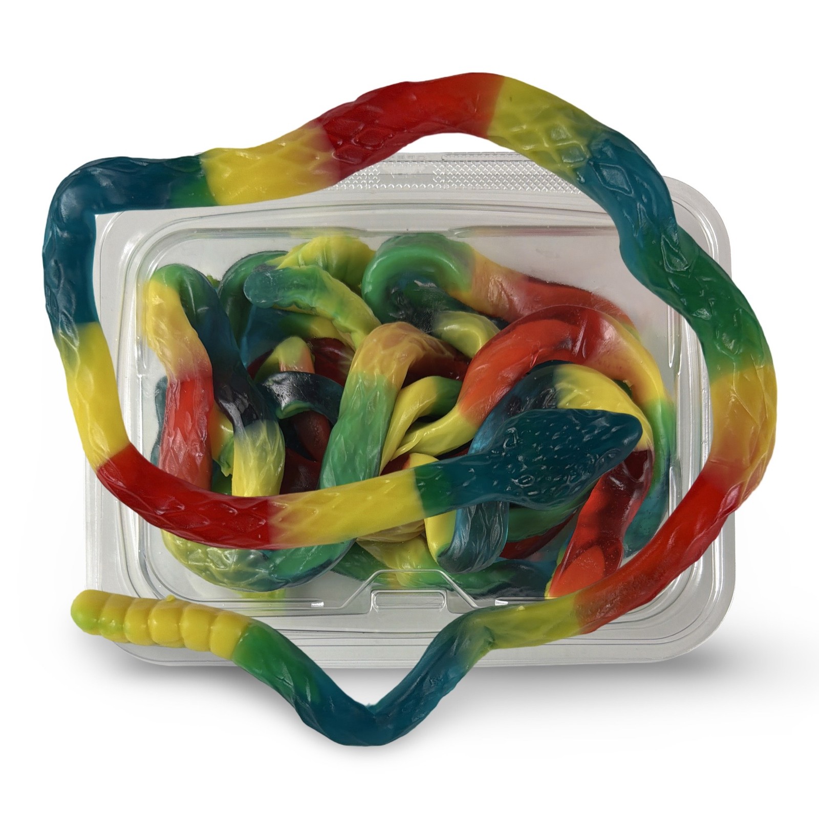 Albanese Giant Gummi Rattlesnake – 27 Inch Gummy Snake | 5 per Tub (~1 lb) | Che