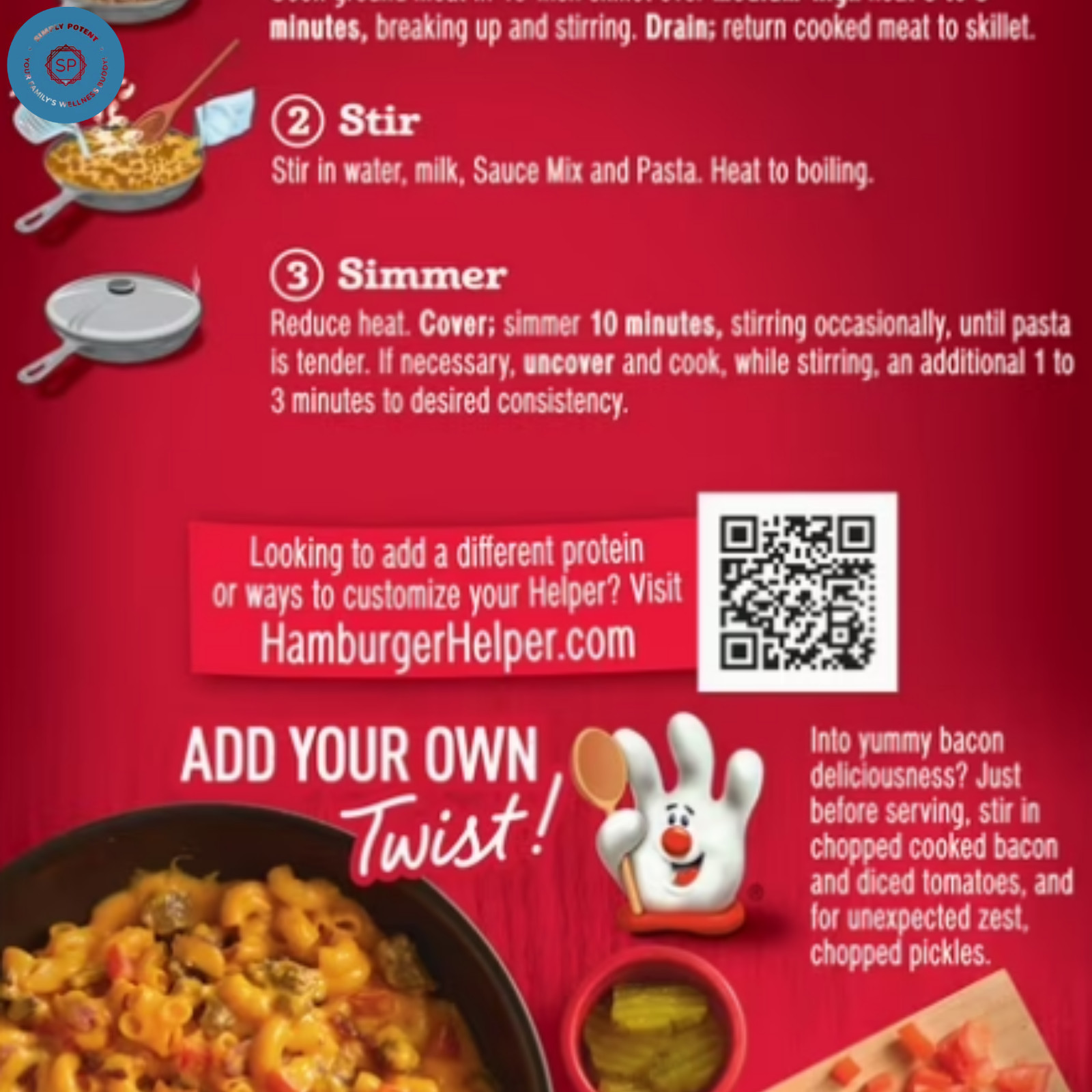 New Hamburger Helper Double Cheeseburger Macaroni Pasta Meal, 6 oz Box