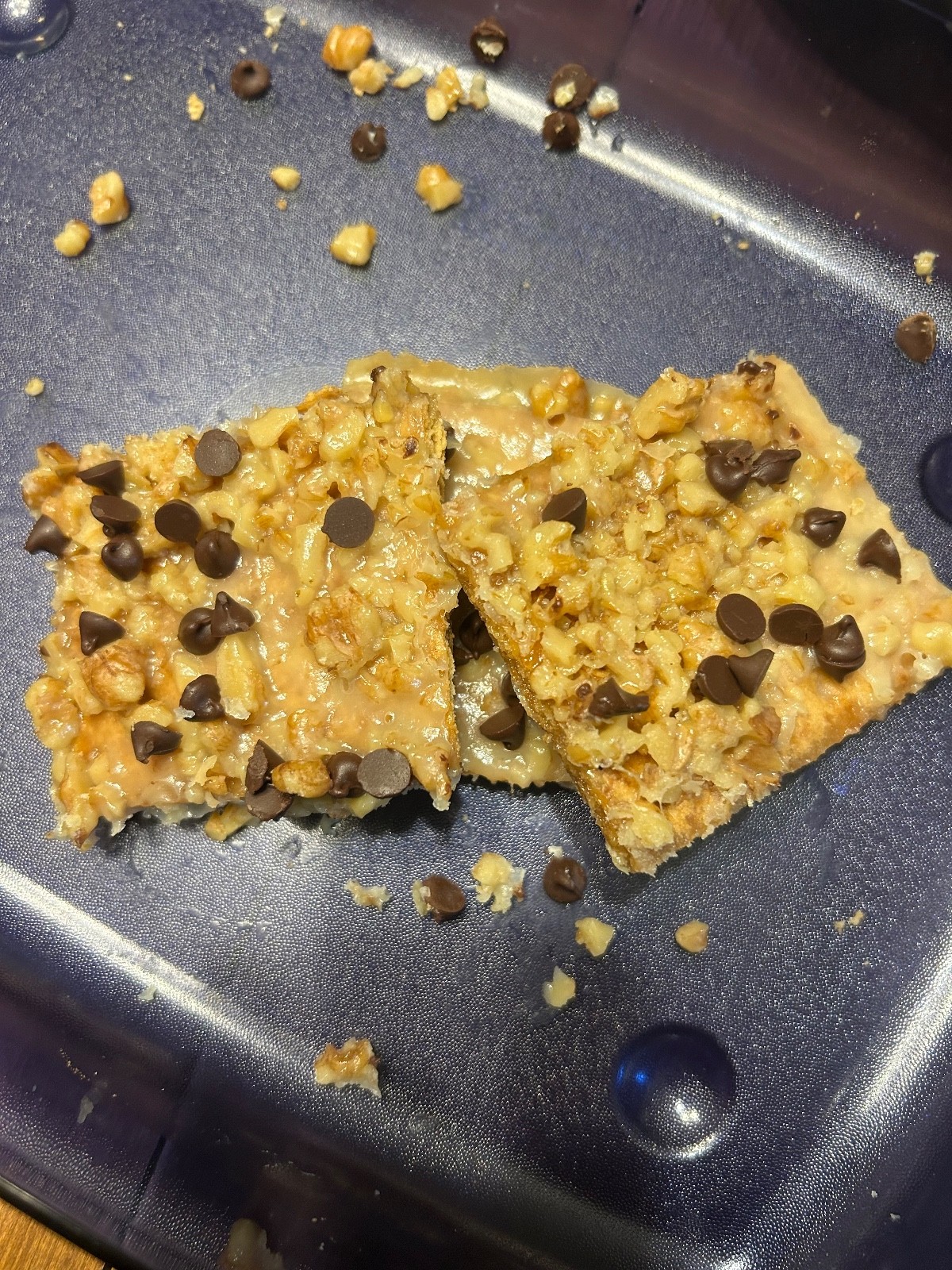 Bulldog Brittle Candy , homemade graham cracker, chopped nuts, butter, sugar and