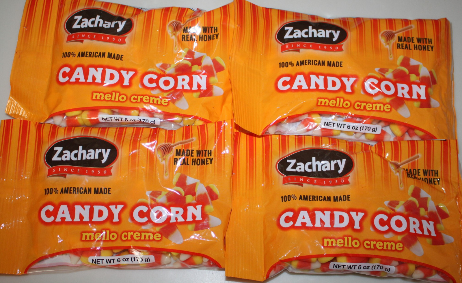 Zachary (4-PACK) Mello Creme CANDY CORN Real Honey – Made in USA